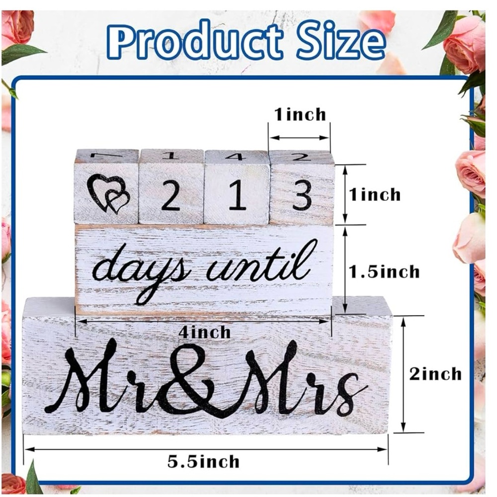 Wedding countdown blocks - Picture 5 of 6